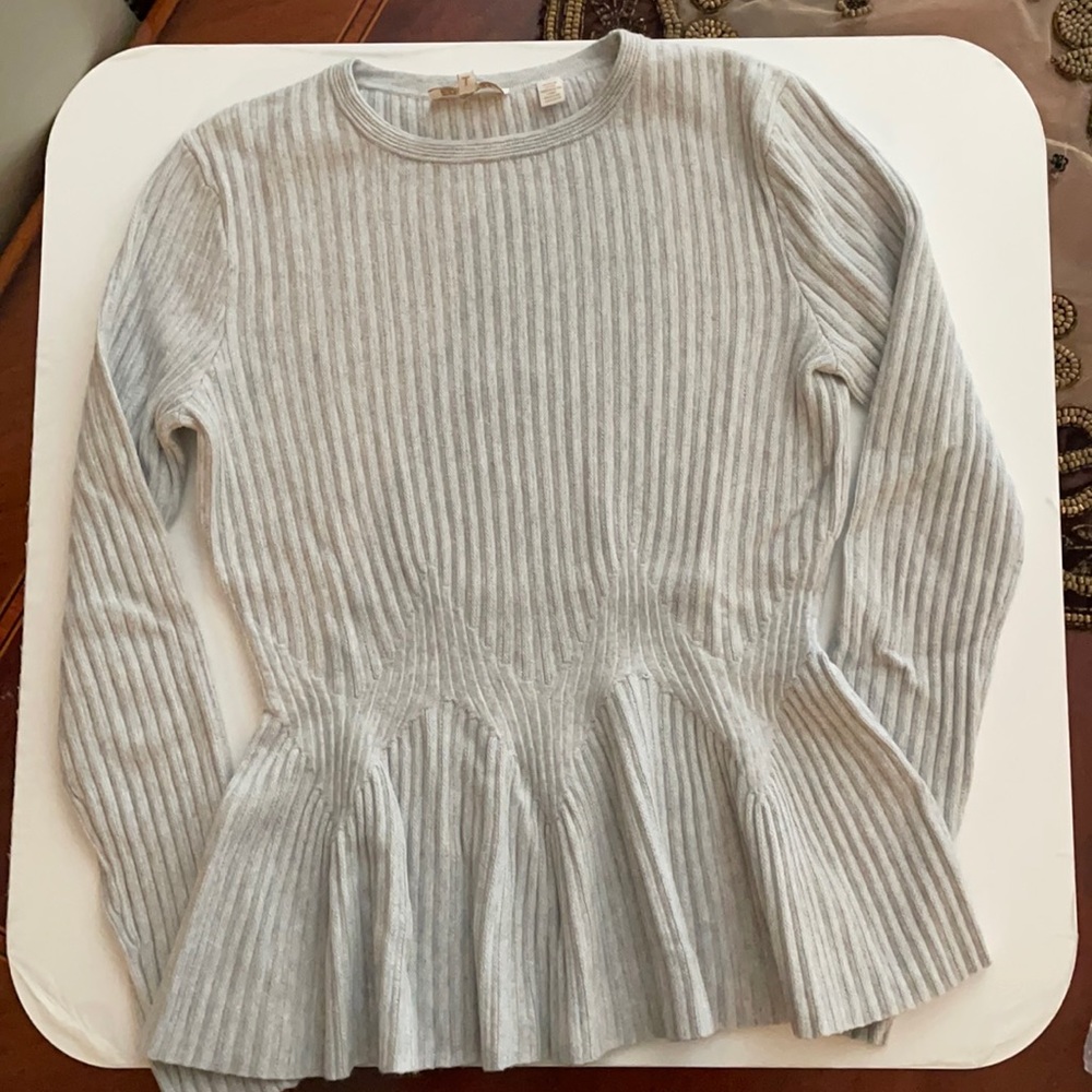 TED BAKER Knit Peplum Top, 1